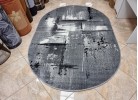 Тъкан килим MAGNOLIA 195 l.grey елипса